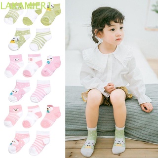 LAKAMIER Cute Infant Baby Socks Newborn 0-3Y Baby Sock 5Pairs Kids Gift Toddler Cotton Mesh Baby Clothes Accessories