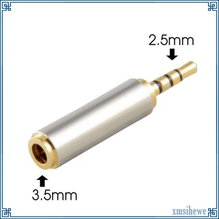 2.5mm Male to 3.5mm Female Stereo Audio Aux Headphone Jack Adapter Converter (2)