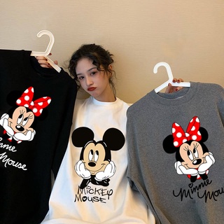 Disney Cartoon MickeyTShirt Top Harajuku Estilo Manga Corta Camiseta