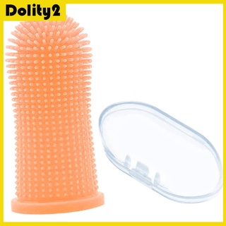 [brdolity2] Cepillo De dientes Oral De silicona Para Dedo/cepillo De dientes suave De silicona suave y lengua/removedor Para mascotas suministros De limpieza De salud (7)