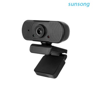 sunsong 1080p webcam mini ordenador pc webcamera cámaras giratorias grabación de vídeo para transmisión en vivo video conferencia de trabajo
