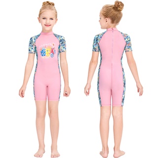 elitecycling buceo&sail niña niños de una sola pieza trajes de baño de manga corta trajes de neopreno rash guard