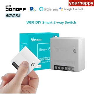 Sonoff MINI Interruptor inteligente R2 Wifi inteligente-listo en Entrega - Interruptor inteligente de dos vías (actualización MINI) yourhappy_br