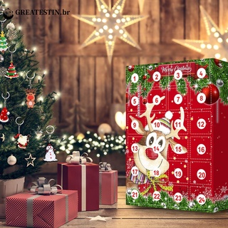 24 piezas/caja colgante De Tema De navidad/calendario con Tema De navidad Para niños