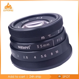 [cut1-9] Lente de cámara fija Manual de 35 mm f/ APSC para Canon EOS M M3 M5 M6 M10 M100