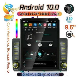 2 Din Android 9.5 Inch Touch-Screen Car MP5 Player Stereo GPS Navi Bluetooth Radio FM WiFi Mirror Link + HD Camera
