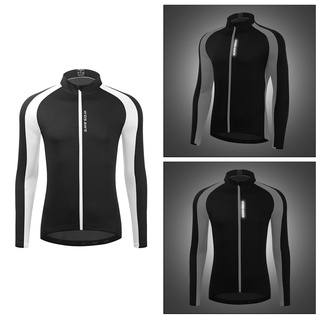 ciclismo chaqueta bicicleta outwear negro running jersey abrigo reflectante outwear (7)