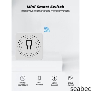 Mini interruptor Inteligente Wifi inalámbrico Temporizador De automatización del hogar compatible con Tuya Alexa bubble seabed (1)