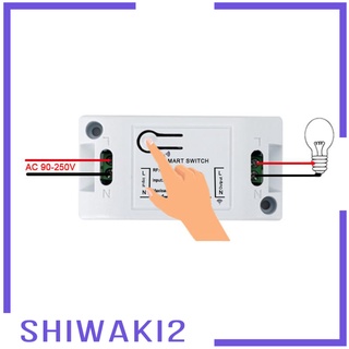 [SHIWAKI2] interruptor de luz WiFi módulo interruptor de Control remoto funciona con Alexa Google (7)