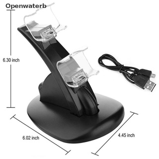 [Openwaterb] Controlador PS4 Micro Dual controlador titular cargador 2 mango USB carga rápida