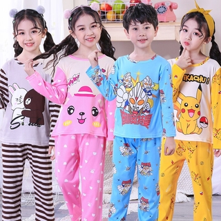 los niños pijamas conjuntos de dibujos animados pijamas niños pijama ropa de dormir niños ropa de hogar 2-13y niñas ropa traje