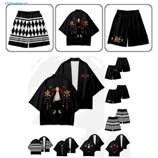 thatsakes Costume Casual Shirt Shorts Anime Cosplay Shirt Shorts Costume Trendy for Party
