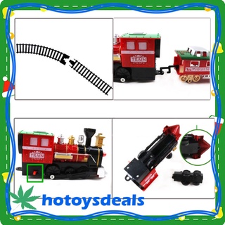 [Sportsdeal] Juego de 14 piezas de tren de pista realista tren juguete niños vacaciones decoración de navidad