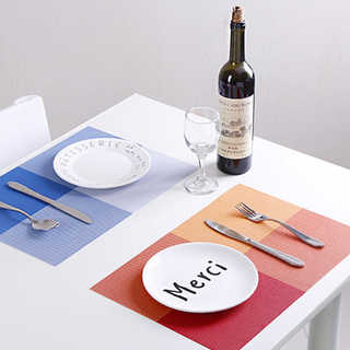PVC placemat for Dinning Table non-slip Tableware heat-resistant/oil-resistant decorative Table Cloth J4J17
