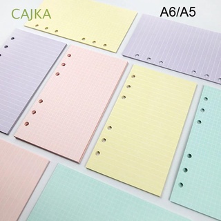 cajka púrpura cuaderno papel semanal hoja suelta recambio de papel recambio de papel diario planificador mensual 40 hojas agenda suministros escolares a5 a6 carpeta dentro de la página