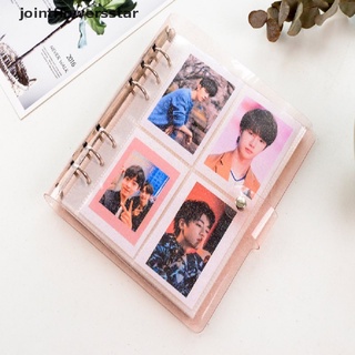 jscl 200 bolsillos pvc portátil álbum de fotos jalea color álbum para foto nombre tarjeta estrella