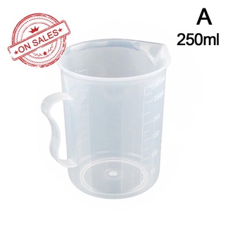 250 ml/500 ml/1000 ml/2000 ml/3000 ml de plástico transparente para hornear recipiente líquido C0F1
