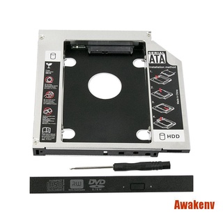 AWAK Universal 12.7 mm SATA 2nd SSD HDD disco duro Caddy para CD/DVD-ROM óptico