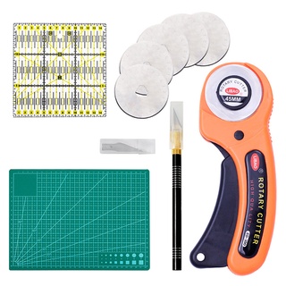 [sesong1] Kit de herramientas de costura para ropa, cortador giratorio, Patchwork, regla de guía