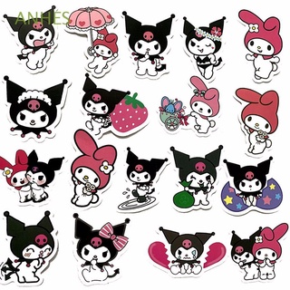 ANHES 50pcs/pack My Melody Cartoon Stickers Helmet Stickers Graffiti Sticker Mobile Phone Sticker Waterproof Pink Cool Lomi Luggage Stickers Computer Stickers Skateboard Stickers Kuromi Anime Stickers
