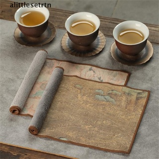[alittlesetrtn] mantel chino alfombrillas de mesa de té levantar olla toallas alfombrilla de té engrosamiento bandeja de té [alittlesetrtn] (1)