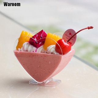 [waroom] mousse postre en forma de corazón tazas de plástico pudín taza desechable tiramisú taza