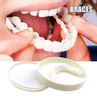 le 2 pzs/juego de confort para corte de dientes postizos de dientes flex flex estuche de dientes kit de dentadura dental