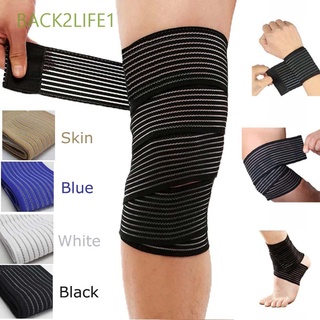 Back2life1 a la Altura de la rodilla pantorrilla compresión pierna bandada Pulso tobillo cinta kinesiología Knee almohadillas Wraps Protector soporte/Multicolor