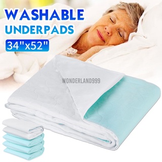 Lavable reutilizable impermeable almohadilla de cama incontinencia niños adultos Protector de colchón