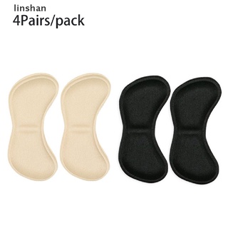 [linshan] 4 Pairs Feet Care Patch Pads Heel Liner Crash Heel Sticker Pain Relief Cushion [HOT]