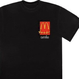 Travis Scott Cactus Jack x McDonalds SMILE camiseta negro sz