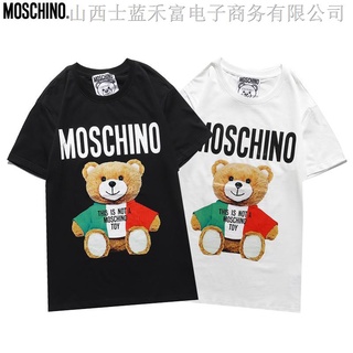 ■ ▩ ❧ MOSCHINO Costura 3 Colores Oso Impresión logo Camiseta