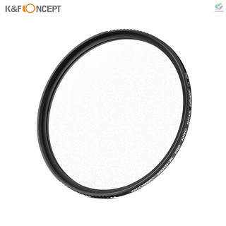 Nuevo K&F CONCEPT filtro de enfoque suave difusor lente negro niebla 1/8 con impermeable resistente a los arañazos para la lente de la cámara de 77 mm de diámetro (2)
