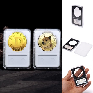 [Kacomeis] 1PC Commemorative Coin Acrylic Case Collection Slab Display Storage Box Holder DSGF