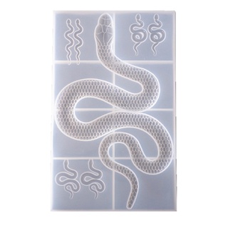 Mx Molde De Resina De silicona en forma De serpiente apta Para Resina epoxi/Molde Para decoración del hogar