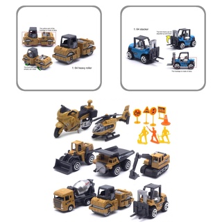 [Skystar] Eye-catching Excavator Toy 1/64 Scale Diecast Construction Vehicle Playset Kids Toy for Boys