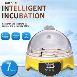 [puchi] incubadora digital con 7 huevos/pato de pollo/incubadora automática de control de temperatura uk [cl]