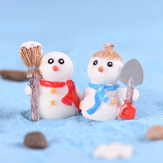babyya decoración de navidad casa de muñecas miniatura escena muñeco de nieve pretender juguete