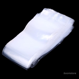 Boom 100 bolsas de plástico resellables con cierre de cremallera transparente transparente bolsa de polietileno 5cmx7cm