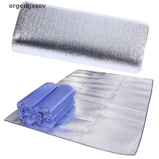orget plegable impermeable papel de aluminio eva camping mat dormir picnic colchón almohadilla cl (7)