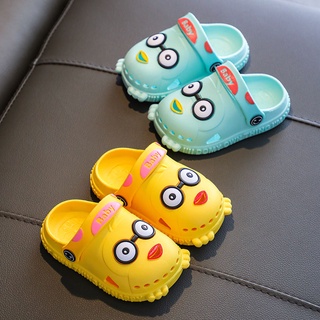 Bebé agujero zapatos de dibujos animados lindo niños zapatillas de verano bebés antideslizante de fondo suave interior de los niños s sandalias y zapatillas