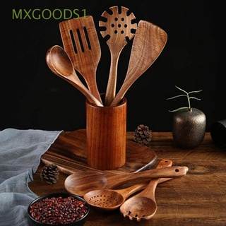 Mxgoods1 filete pescado suministros para el hogar utensilios de cocina de madera Wok espátula pala