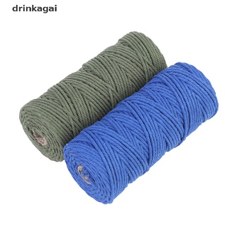 [drinka] 3 mm x 100 m dyi macramé hilo decorativo urdimbre de algodón para tejer manualidades decoración 471cl (1)