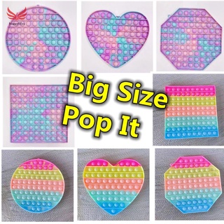 Gran tamaño Pop It Push burbuja 20 cm Tie-te-teed nuevo color Fidget juguetes sensorial alivio del estrés juguete Pop Pit niños