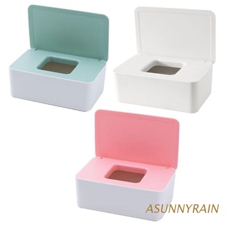 ASUNNYRAIN Baby Wipes Dispenser Tissue Napkin Case Holder Mouth Mask Storage Box Three-Layer Seal Design Non-Slip Container