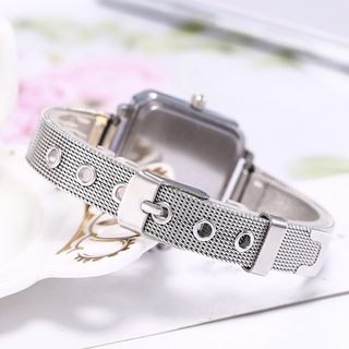 jumi reloj de pulsera de cuarzo analógico cuadrado con correa de malla de metal para fiestas de negocios regalo (6)