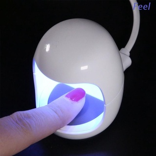 Feel portátil Mini USB LED secador de uñas 3W USB práctico lindo UV curado lámpara en forma de huevo