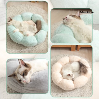 Bl-Cat - cojín para perro, flor redonda, impermeable, lavable, cálido, para dormir, color BLd (4)