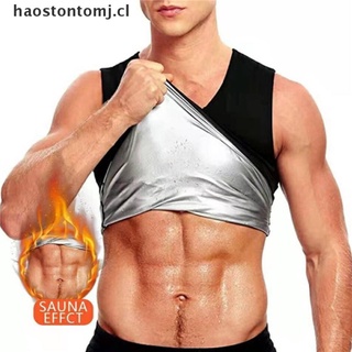 【haostontomj】 Men's fat burning waistcoat fitness sweatsuit running sportswear sweatcoat corset [CL]