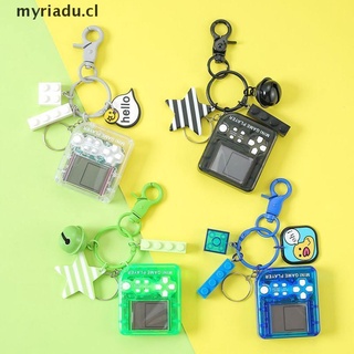 myidu mini máquina de juego clásica nostálgica consola de juegos llavero tetris juguetes electrónicos.